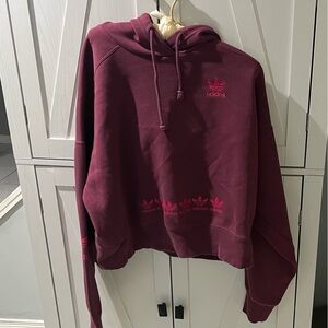 Adidas Maroon Pullover Hoodie set